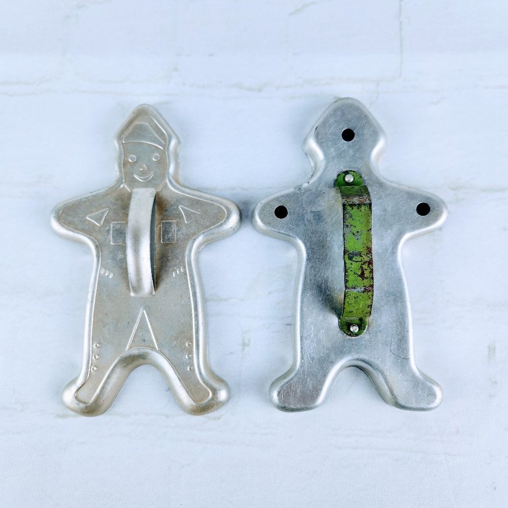 Vintage Gingerbread Man Cookie Cutters | Set of 2
